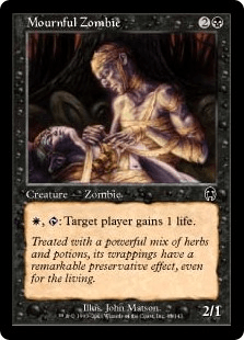 哀しげなゾンビ