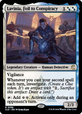 Lavinia, Foil to Conspiracy