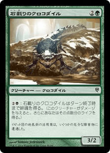 石載りのクロコダイル