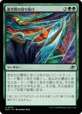 虚空間の切り抜け