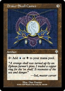 ドレイクの頭骨のカメオ