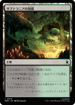 サブテラニアの洞窟