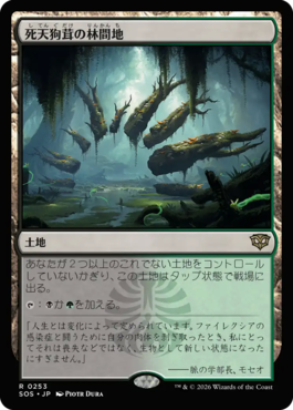 死天狗茸の林間地