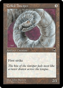 とぐろ巻きブリキクサリヘビ