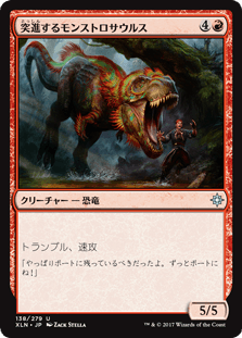 突進するモンストロサウルス