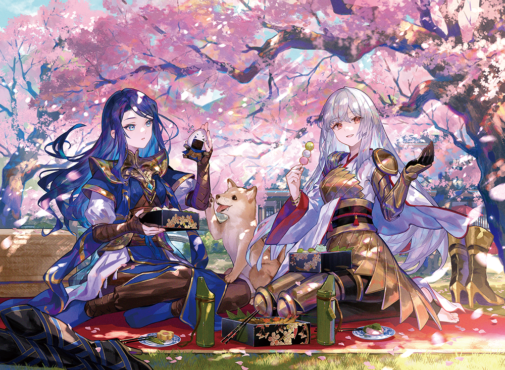 放浪皇のお花見のイラスト画像