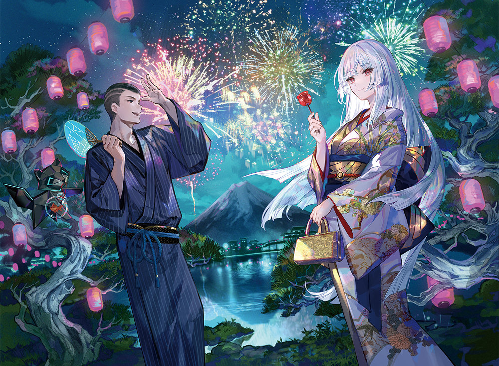 放浪皇の夏祭りのイラスト画像